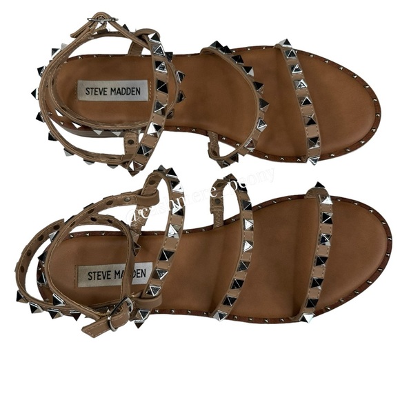 STEVE MADDEN Women's Travel Rock Stud Flat Sandals size 8 - Picture 12 of 12
